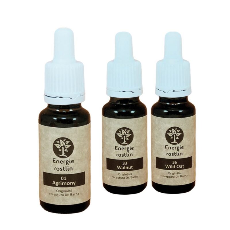 Bachovy esence Agrimony strelec 3ks esenci Energie rostlin