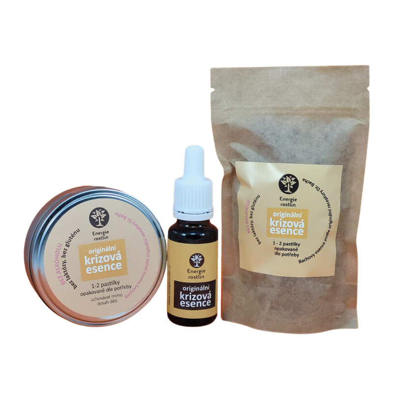 Bachovy esence krizova esence pastilky a kapky Energie rostlin